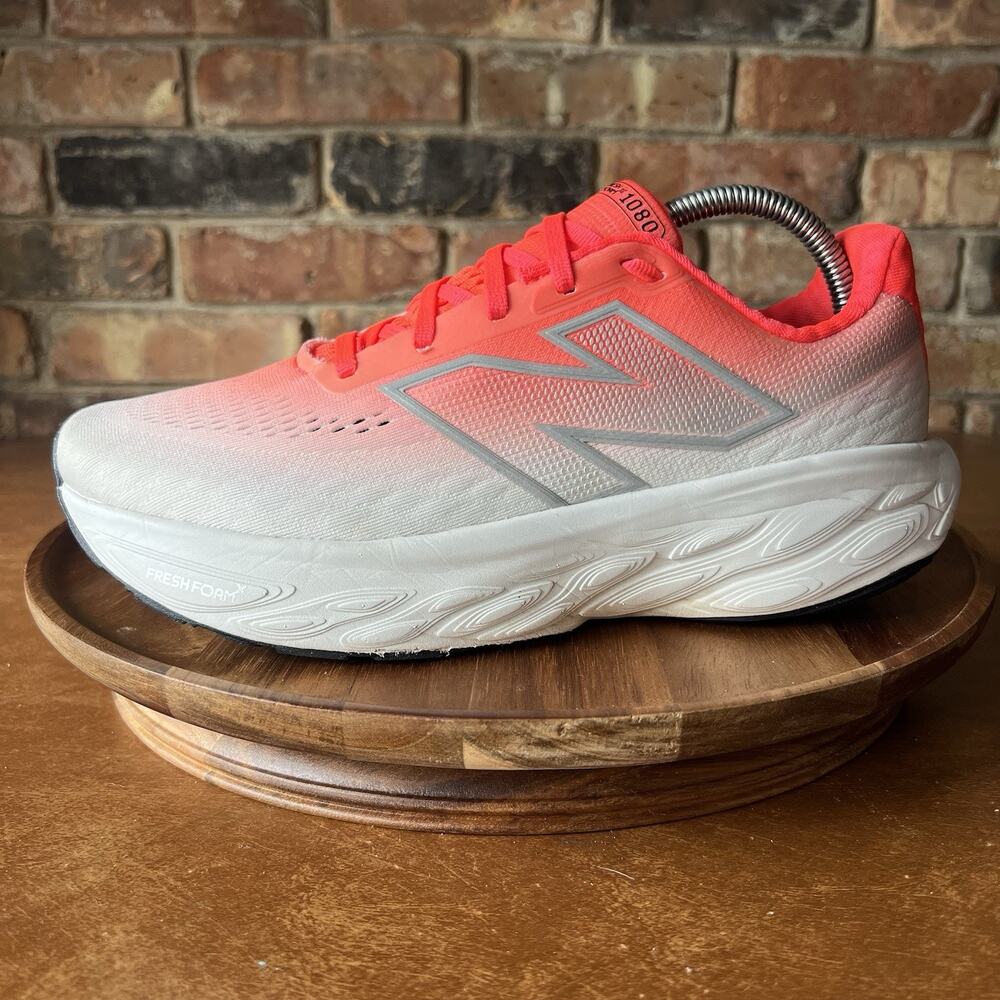 New Balance FF X 1080 V14 Max Cushioned Orange Running Shoes Sneakers Men's 8